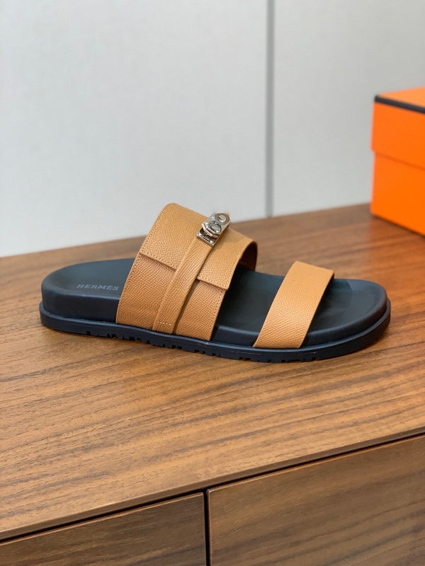 Sandalo HM Jackson in pelle di vacchetta marrone 294058