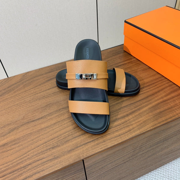 Sandalo HM Jackson in pelle di vacchetta marrone 294058