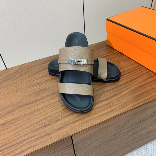 Sandalo HM Jackson Beige Nero Pelle di vacchetta 294060