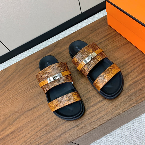 Sandalo HM Jackson in pelle di vacchetta marrone 294065
