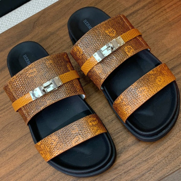 Sandalo HM Jackson in pelle di vacchetta marrone 294065