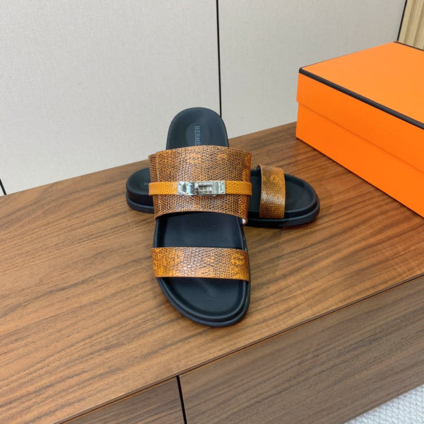 Sandalo HM Jackson in pelle di vacchetta marrone 294065