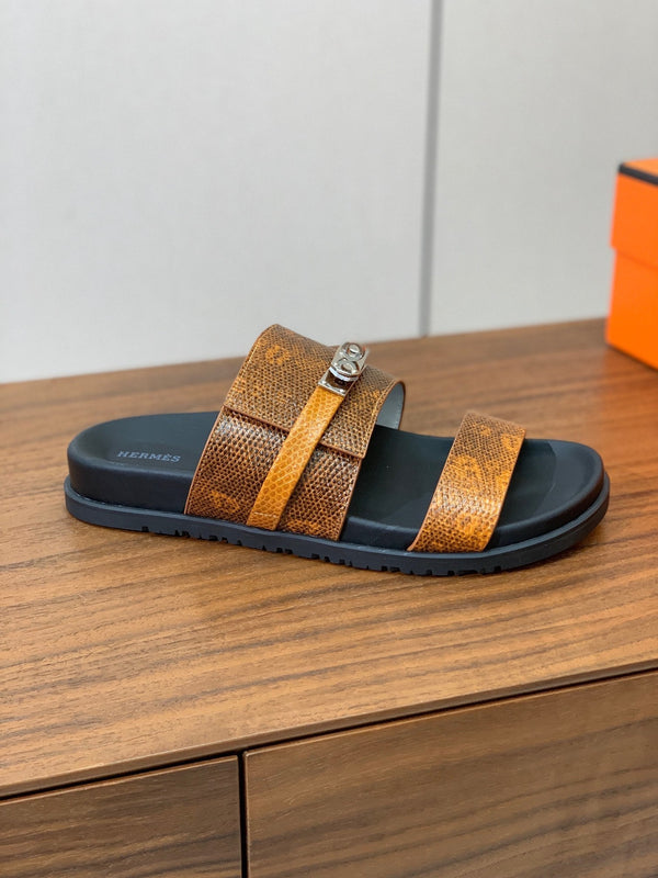 Sandalo HM Jackson in pelle di vacchetta marrone 294065