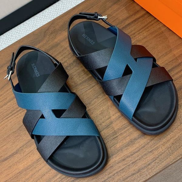 Sandali HM Heracles in pelle di vitello blu lapislazzuli 294072