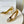 Manolo Diamond Buckle Pumps Gold Mirror Leather 451182