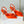 Manolo Slingback 7cm Orange Suede Leather Bottom 451201