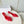 Manolo Mules Latest Checkerboard Red Fabric Leather 528007