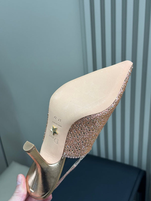 J'Adior Slingback Pink-tone Cotton Microbeads