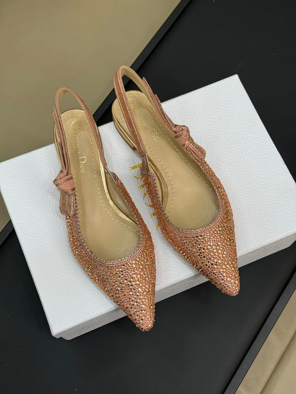 J'Adior Slingback Pink-tone Cotton Microbeads