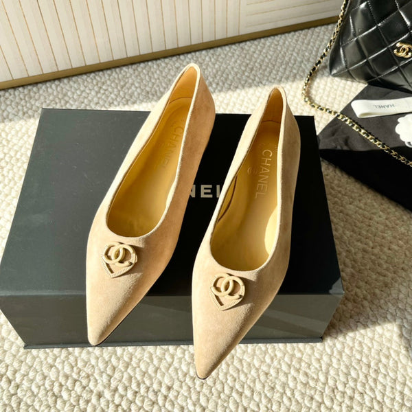 CC Ballet In Beige Suede 151519