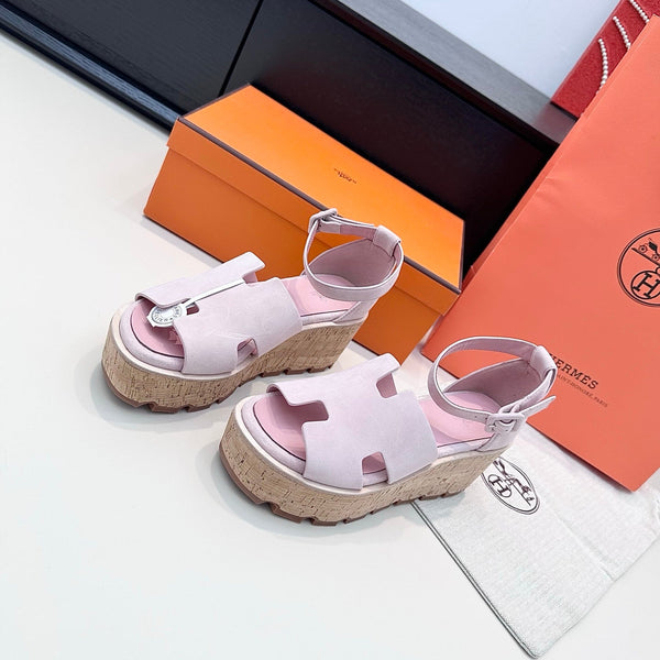 HM Luce 30 Sandal 65mm Light Pink Suede 622761