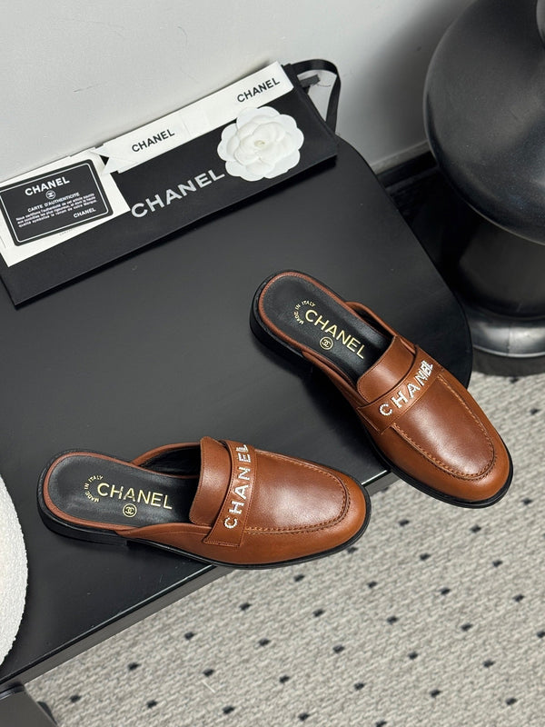 CC 25 Mules Marrone Pelle di Vacchetta 329801
