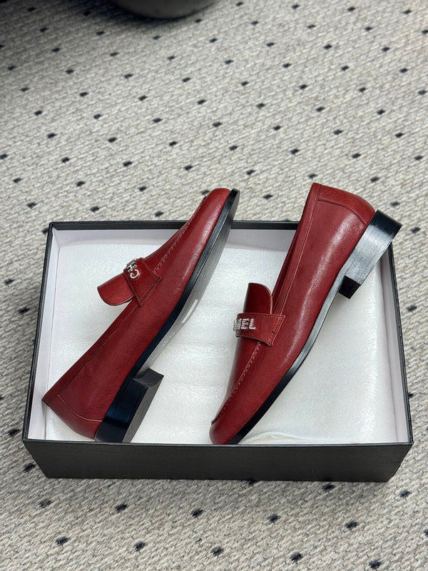 Mocassini CC 25 in pelle di vacchetta rosso scuro 329802
