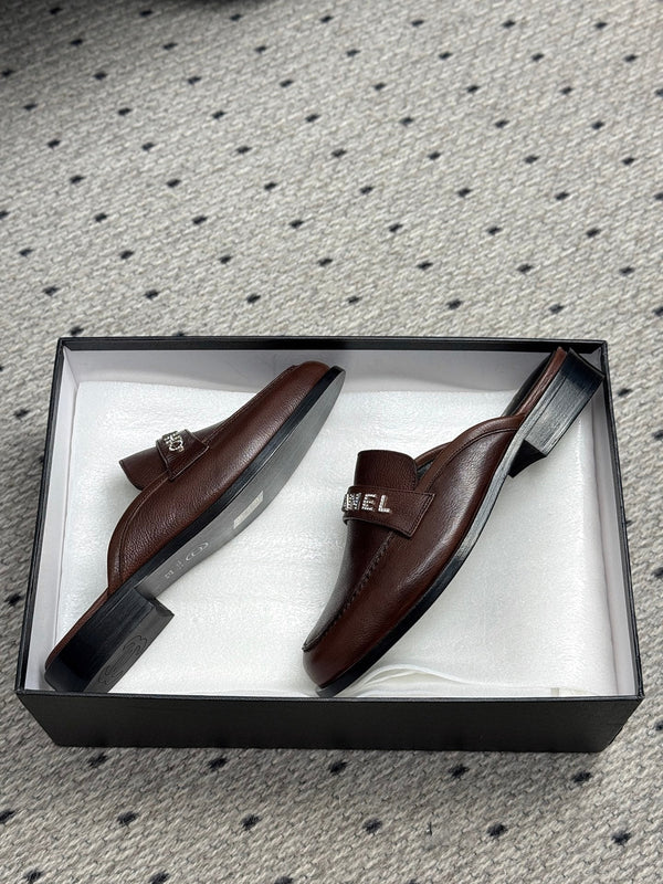 CC 25 Mules Marrone Scuro Pelle di Vacchetta 329805