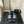 mule sandal 30 blue quilted waxed leather