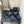 mule sandal 30 blue quilted waxed leather