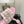 mule sandal pink white houndstooth fabric