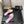 mule sandal pink white houndstooth fabric