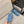 CC Sneaker Blue Fringe Denim Fabric