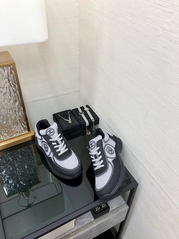 CC Sneaker Grigio Tessuto Nero