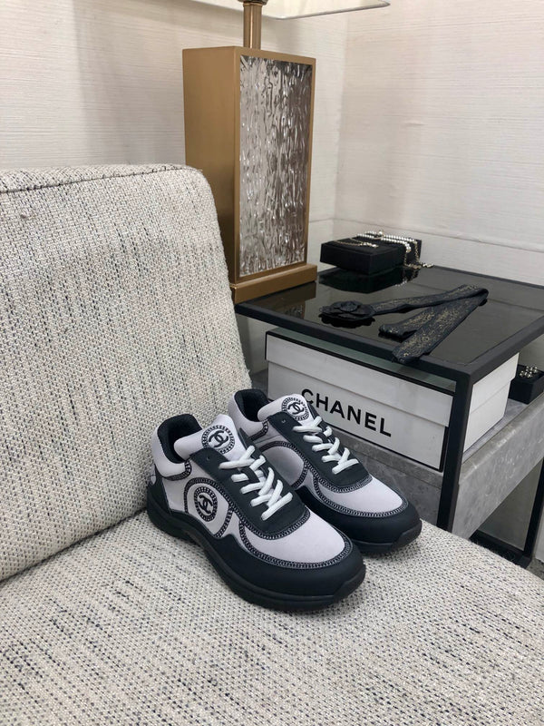 CC Sneaker Grigio Tessuto Nero