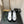 CC Sneake Black Mix White Grey Cowhide And Velvet
