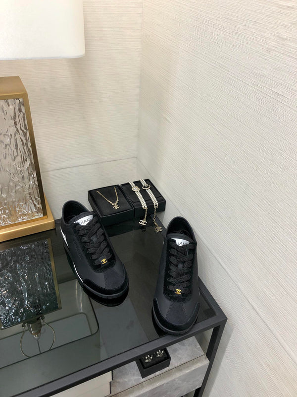 CC Sneake Black Cowhide And Velvet