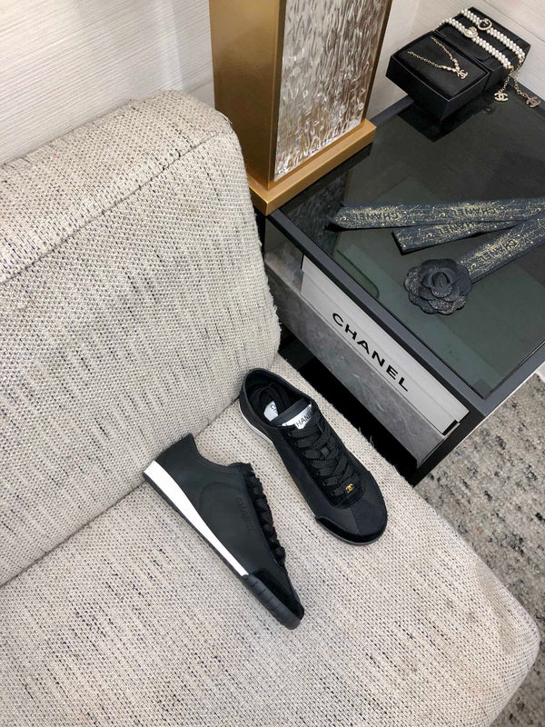 CC Sneake Pelle di vacchetta nera