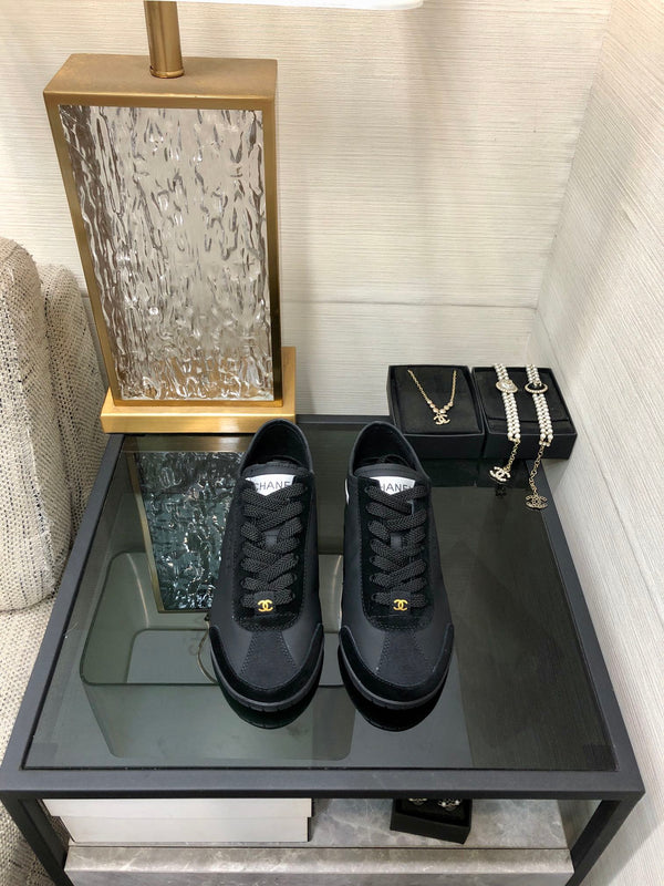 CC Sneake Black Cowhide And Velvet