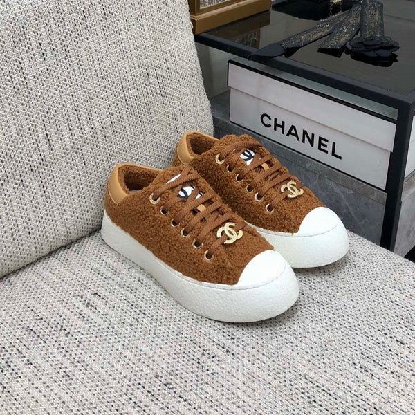 CC Low Sneaker Brown Yellow Wool
