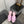 CC 26s Sandale à Plateforme Rose Clair Raffia Peau de Mouton 688696
