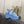 Sandales compensées CC 26s en raphia et peau de mouton bleu clair 688694