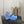 Sandales à plateforme CC 26s en peau de mouton bleu clair et noir 688704