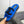 CC 26s Shearling Slide Flat Mules Blue Black Wool 128095
