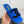 CC 26s Shearling Square Toe Sandals Blue Black Wool 128086