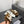 CC 26s Shearling Square Toe Sandals Brown White Wool 128089
