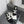 CC 26s Shearling Square Toe Sandals Black White Wool 128094