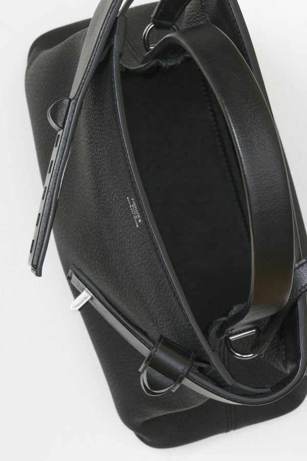 HM Medor Bag With Collier De Chien Clasp Black Togo And Swift Calfskin 269924