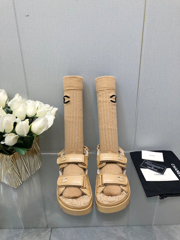 SANDALO DAD IN PELLE DI AGNELLO GIALLA CREMA