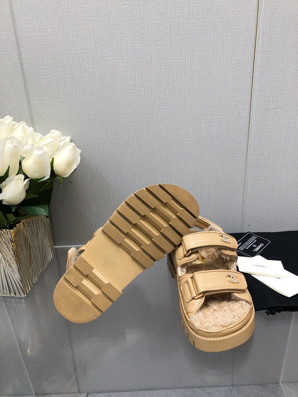 SANDALO DAD IN PELLE DI AGNELLO GIALLA CREMA