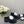 CC 26s Camellia Lug Sole Loafers Black White Cotton