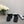 CC 26s Camellia Lug Sole Loafers Black White Cotton