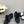 CC 26s Camellia Lug Sole Loafers Black Cotton Suede 673052