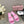 CC 25C Mid Heel Mule Pink Fabric Material 212962