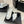 high heel 100 slingback sandal white black quilted calfskin