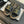Double C Wood Grain Platform Slippers Black Wool