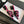 sandalo mulo 45 nero rosa tessuto ricamo