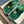 PRA RUBBER THONG SANDALS LAUREL GREEN VELVET
