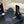 CC HIGH-TOP BOOTS IN BLACK SUEDE AND CALFSKIN WITH PEARL CHAIN
