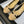 CC 25P Ballet Heel 50mm Black Beige Raffia Large Logo